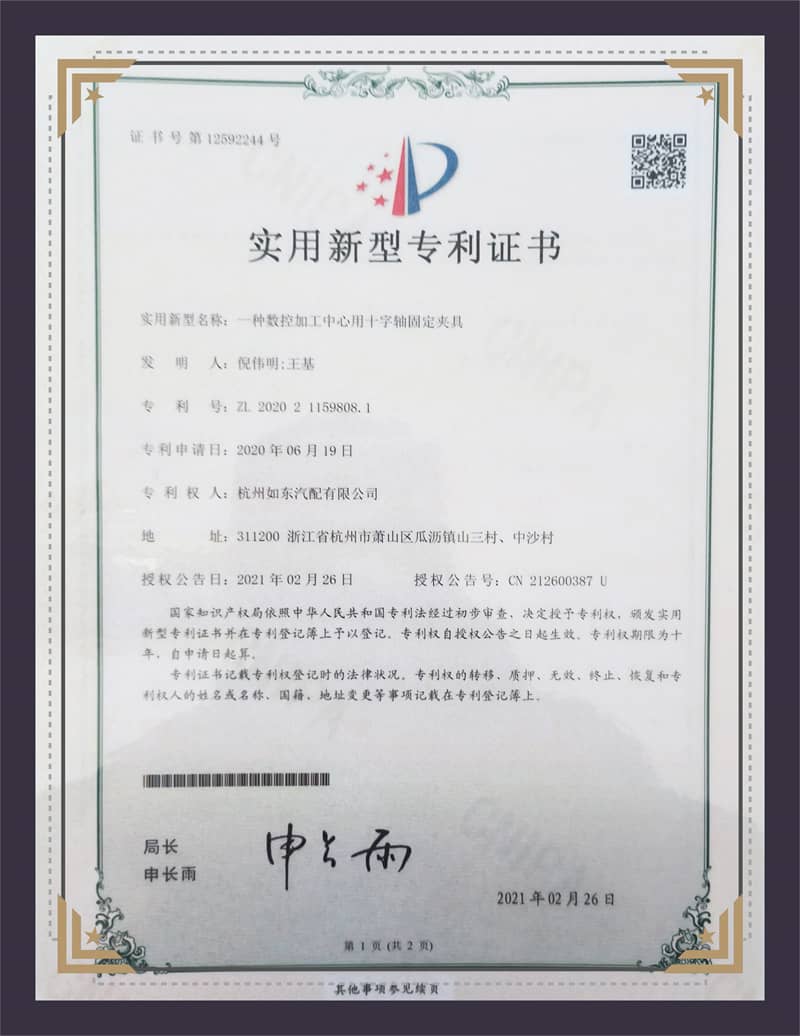 Certificado de Patente de Modelo de Utilidade